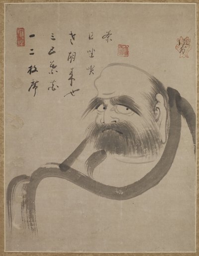 Bodhidharma ، c.1645 (حبر على ورق) بواسطة إيكون فوجاي إيكون فوجاي